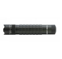 Black MAG-TAC CR123 LED flashlight with crowned bezel and textured grip