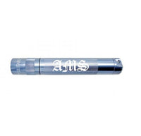Solitaire LED key chain flashlight in gray with AMS engraving
