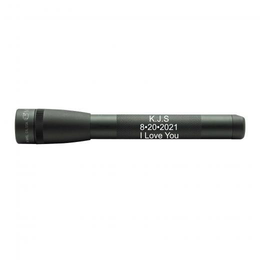 Mini Maglite Pro LED Flashlight - Matte Foliage Green - Custom Engraving