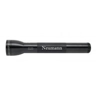 Black ML300L 3-Cell D flashlight engraved with Neumann