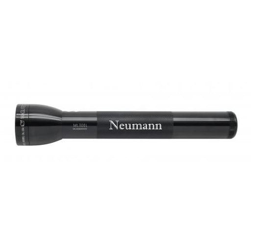 ML300L LED 3-Cell D Flashlight - Black - Custom Engraving