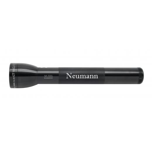 ML300L LED 3-Cell D Flashlight - Black - Custom Engraving