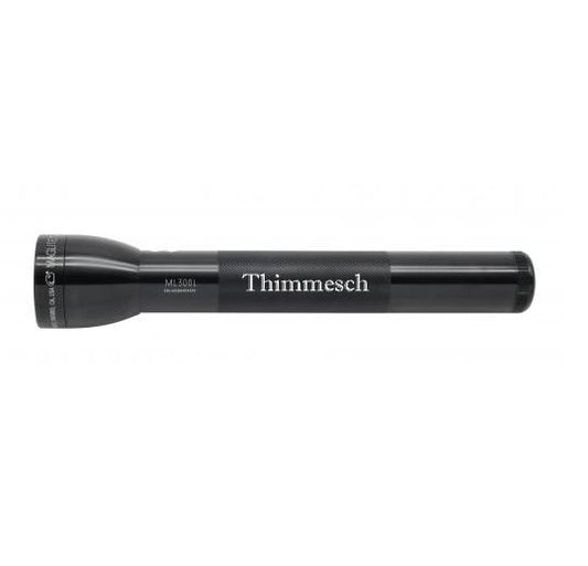 ML300L LED 3-Cell D Flashlight - Black - Custom Engraving