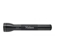 Black ML300L LED 3-Cell D flashlight engraved with Nielsen