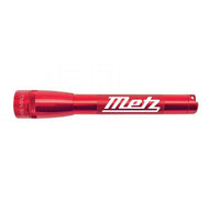 Red Mini Maglite Pro LED flashlight with custom engraving
