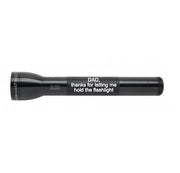 ML300L LED 3-Cell D Flashlight - Black - Custom Engraving