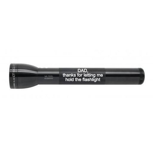 ML300L LED 3-Cell D Flashlight - Black - Custom Engraving