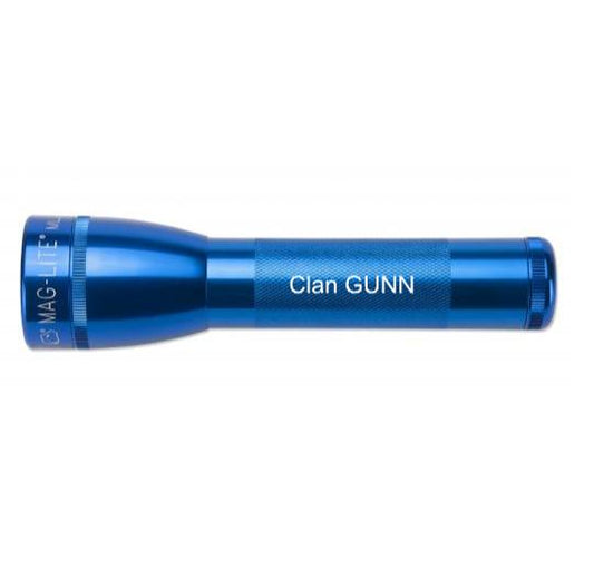 ML25LT LED 2-Cell C Flashlight - Blue - Custom Engraving