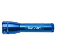 Blue ML25LT LED 2-Cell C flashlight with custom engraving Clan GUNN