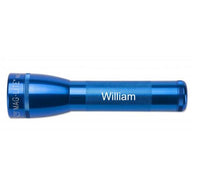 Blue ML25LT LED 2-Cell C flashlight engraved William