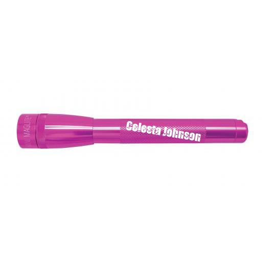 Mini Maglite Pro LED Flashlight - Pink - Custom Engraving