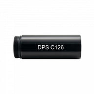 Black Maglite ML300L barrel storage sleeve with DPS C126 engraving visible on the side