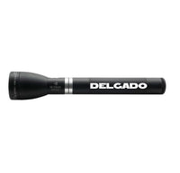 Delgado ML150LRX matte black rechargeable LED flashlight with custom engraving