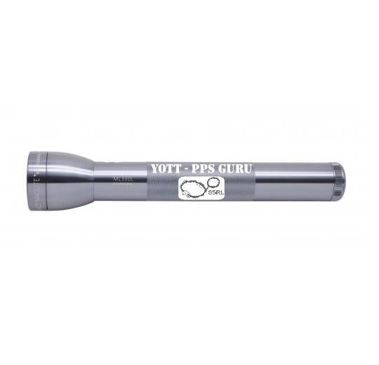 ML300L LED 3-Cell D Flashlight - Gray - Custom Engraving
