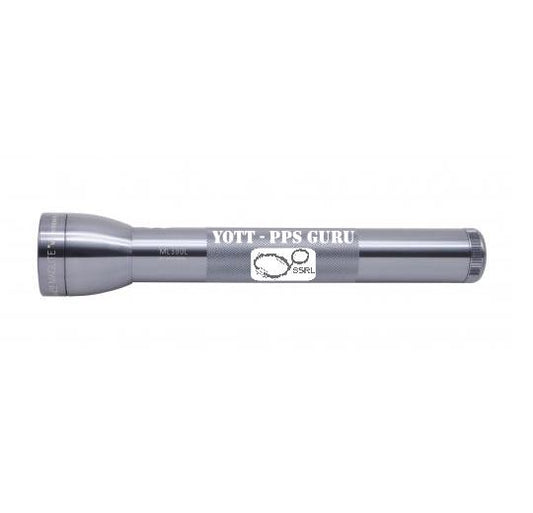 ML300L LED 3-Cell D Flashlight - Gray - Custom Engraving