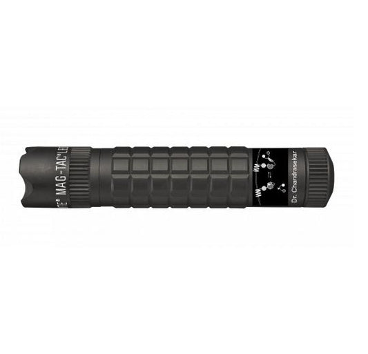 MAG-TAC CR123 LED Flashlight Crowned Bezel - Black - Custom Engraving