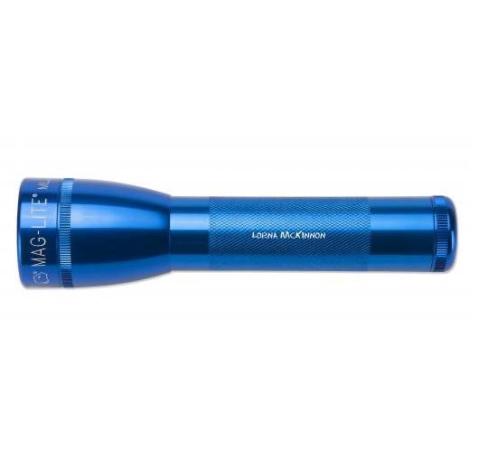 ML25LT LED 2-Cell C Flashlight - Blue - Custom Engraving
