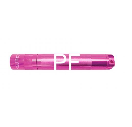 Solitaire LED Key Chain Flashlight - Pink - Custom Engraving
