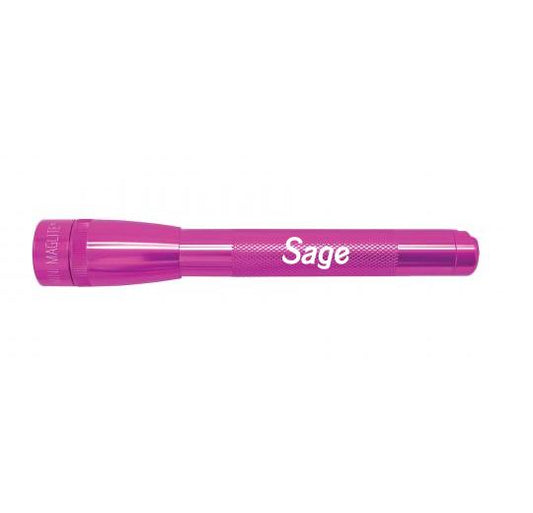 Mini Maglite Pro LED Flashlight - Pink - Custom Engraving