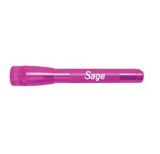 Mini Maglite Pro LED Flashlight - Pink - Custom Engraving