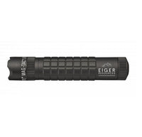 Black MAG-TAC CR123 LED flashlight with crown bezel and textured knurled grip