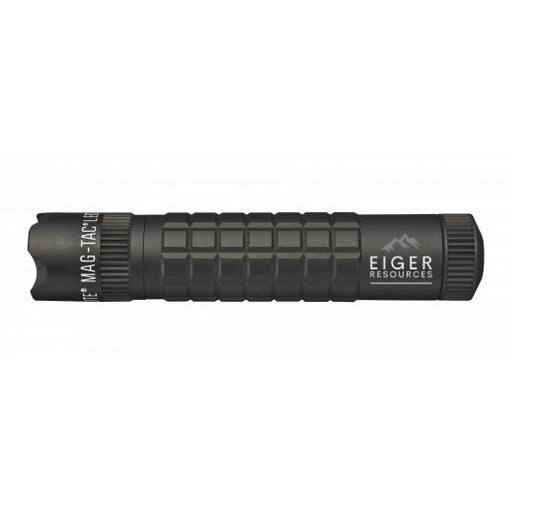 MAG-TAC CR123 LED Flashlight Crowned Bezel - Black - Custom Engraving