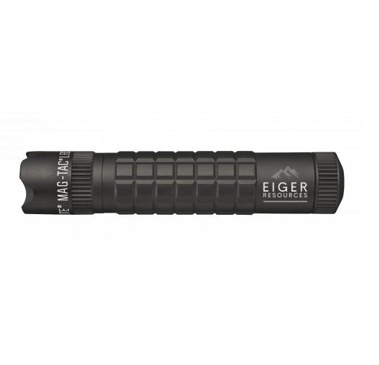 MAG-TAC CR123 LED Flashlight Crowned Bezel - Black - Custom Engraving