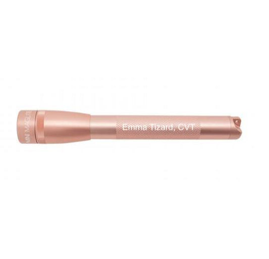 Mini Maglite Pro LED Flashlight - Rose Gold - Custom Engraving