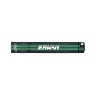 Dark green Solitaire LED key chain flashlight with custom engraving