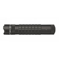 Black Mag-Tac CR123 LED flashlight with crowned bezel and rugged knurled grip