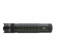 Foliage green MAG-TAC CR123 LED flashlight with crowned bezel and engraved name on the side