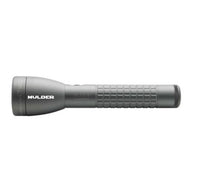 ML50LX LED 2-Cell C flashlight in urban gray with knurled grip and custom tactical engraving