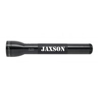 Black ML300L LED 3-Cell D flashlight with large head and JAXSON engraving