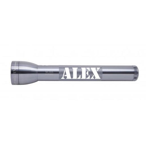 ML300L LED 3-Cell D Flashlight - Gray - Custom Engraving