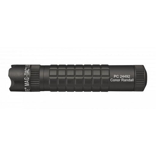 MAG-TAC CR123 LED Flashlight Crowned Bezel - Black - Custom Engraving