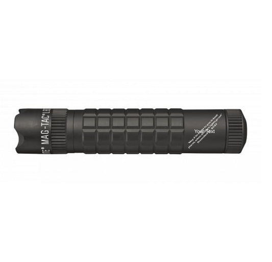 MAG-TAC CR123 LED Flashlight Crowned Bezel - Black - Custom Engraving