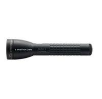 Black ML50LX LED two-cell C flashlight with custom engraving and textured grip