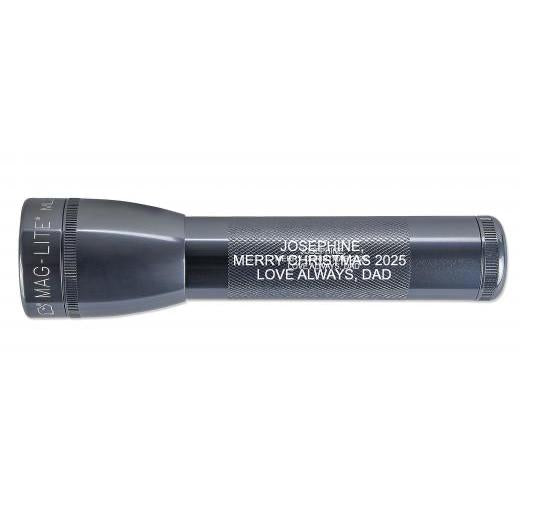 ML25LT LED 2-Cell C Flashlight - Gray - Custom Engraving
