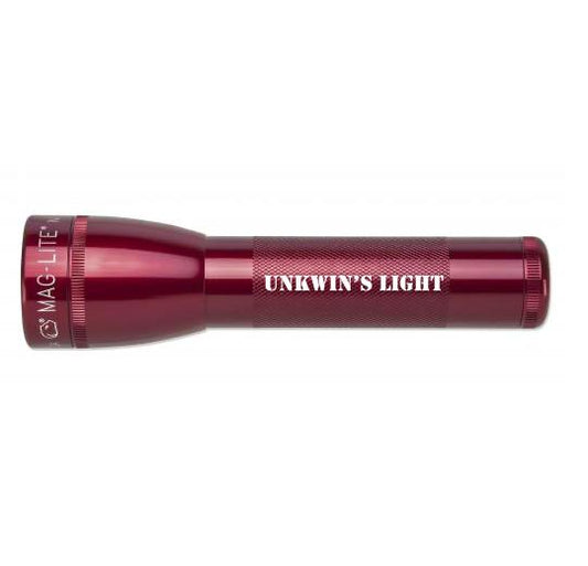 ML25LT LED 2-Cell C Flashlight - Red - Custom Engraving