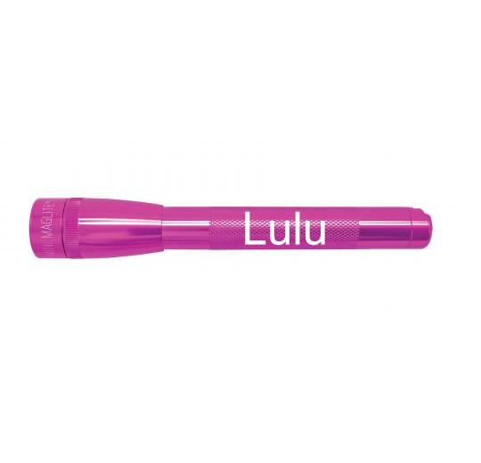 Mini Maglite Pro LED Flashlight - Pink - Custom Engraving