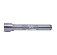 Gray ML300L LED 3-Cell D flashlight with custom engraving To Kyle From the Wolfsons