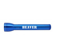 Blue ML300L LED 3-Cell D flashlight engraved BEAVER.