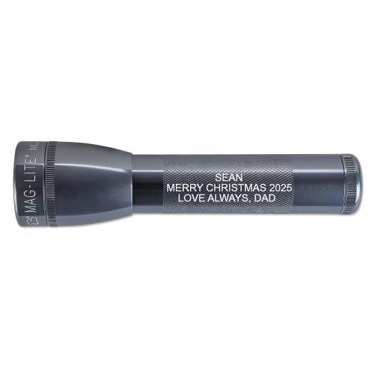 ML25LT LED 2-Cell C Flashlight - Gray - Custom Engraving