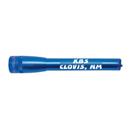 Mini Maglite Pro LED Flashlight - Blue - Custom Engraving