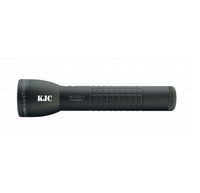 Foliage green ML300LX two-D cell LED flashlight with KJC engraving on the head.