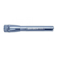 Gray Mini Maglite Pro LED flashlight with knurled grip and custom engraving