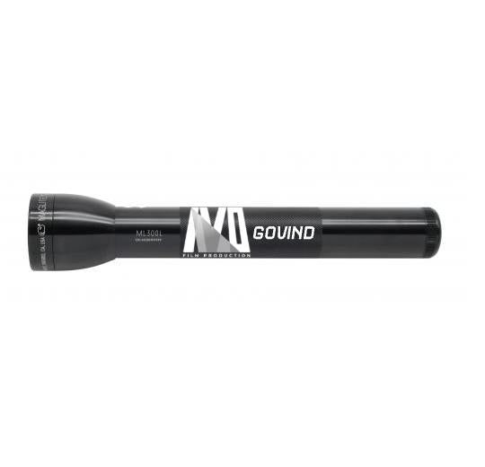 ML300L LED 3-Cell D Flashlight - Black - Custom Engraving