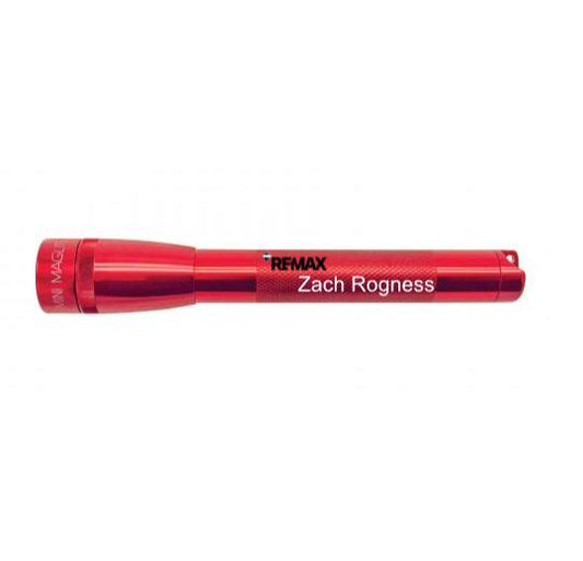 Mini Maglite Pro LED Flashlight - Red - Custom Engraving