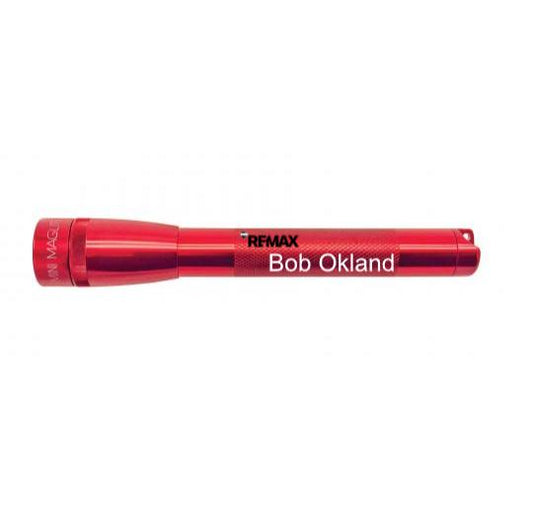 Mini Maglite Pro LED Flashlight - Red - Custom Engraving