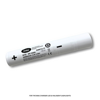 White replacement NiMH battery for Mag Charger LED and halogen flashlights